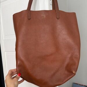 Madewell Chestnut Leather Tote